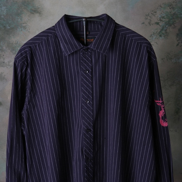 Ben Sherman DkBrown Pinstripe Buck Windsor Warrior - Picture 5 of 8